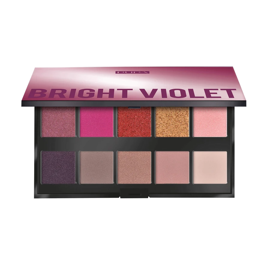 Палетка тіней для повік Pupa Make Up Stories Palette 003 Bright Violet, 18 г: ціни та характеристики