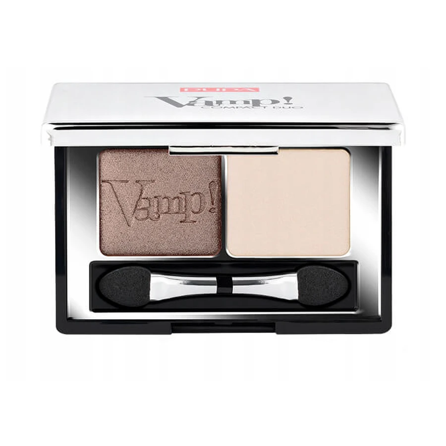 Подвійні компактні тіні для повік Pupa Vamp! Compact Duo Eyeshadow 006 Brown Vanilla 2.2 г: ціни та характеристики