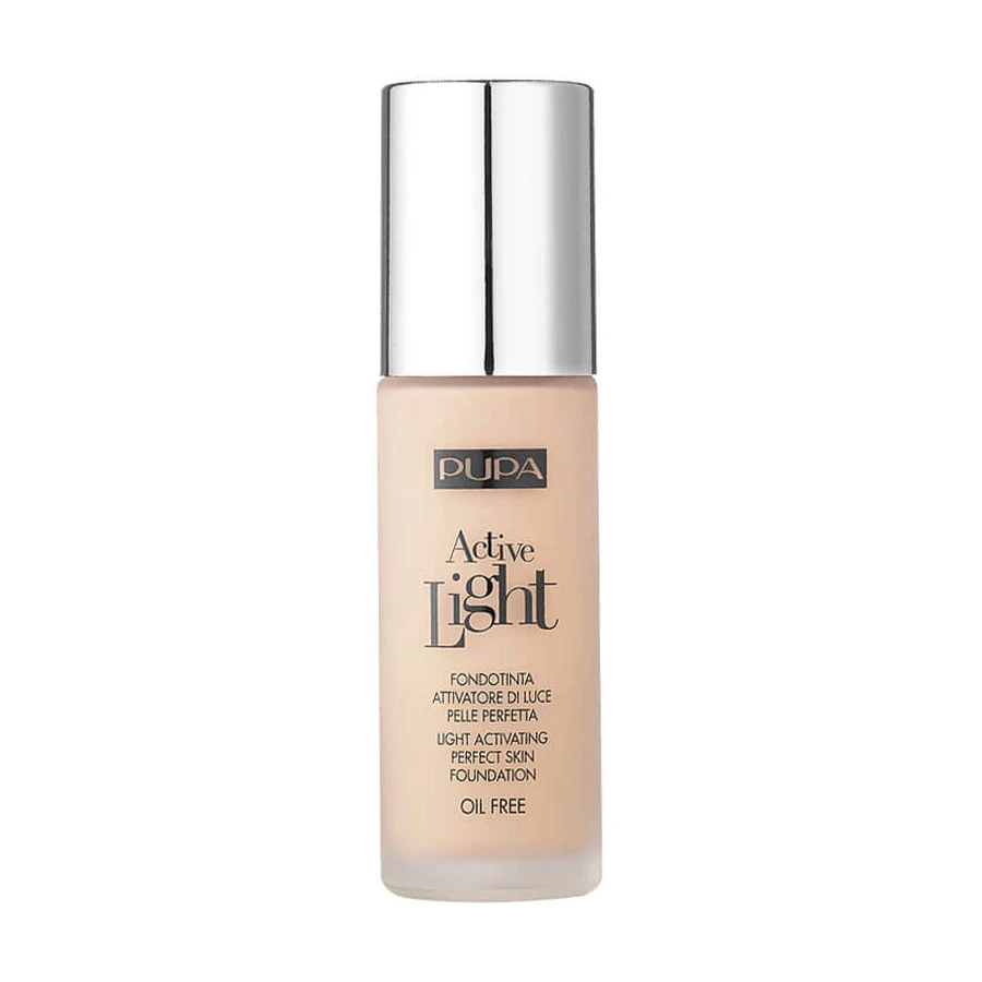 Тональна основа Pupa Active Light SPF 10, 010 Porcelain, 30 мл: ціни та характеристики