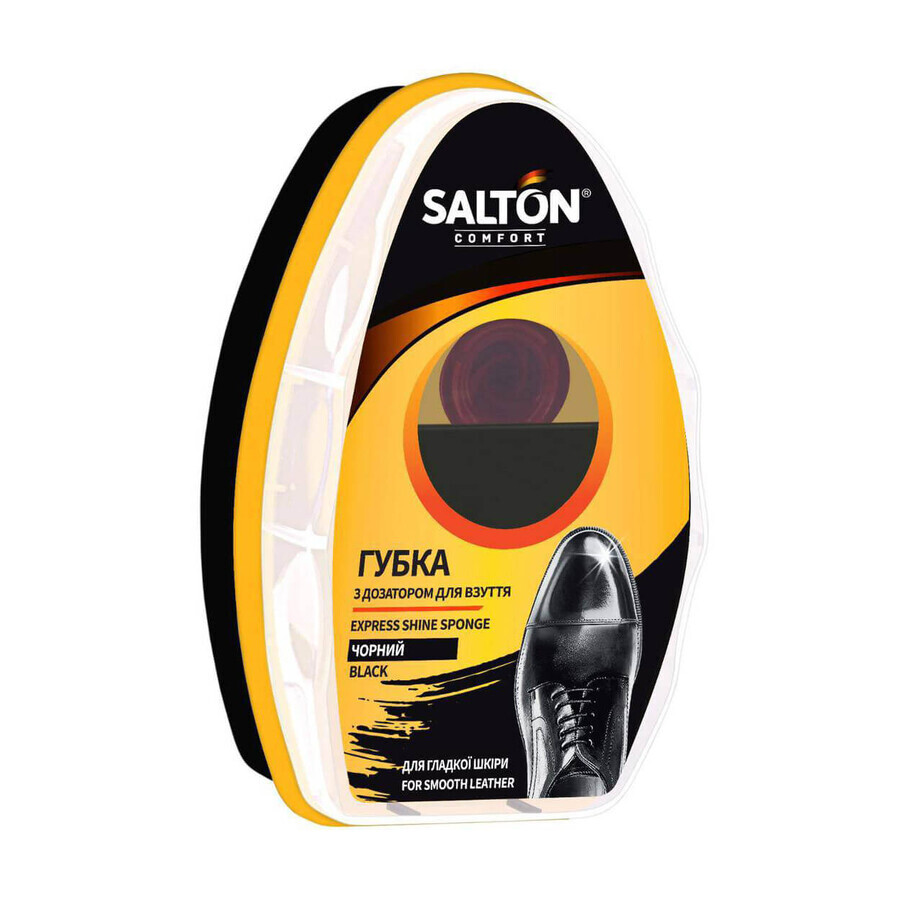 Губка Salton для гладкой кожи с дозатором черная, 7 мл: цены и характеристики