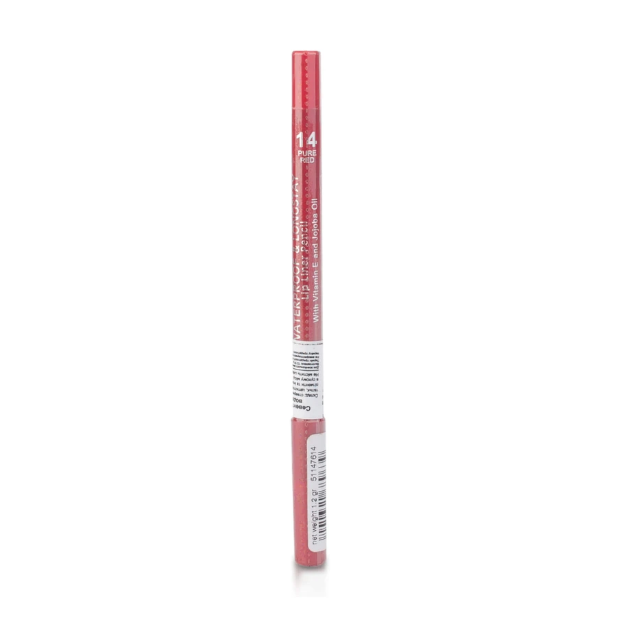 Водостойкий карандаш для губ Seventeen Supersmooth Waterproof Lipliner, 14 Pure Red, 1.2 г: цены и характеристики
