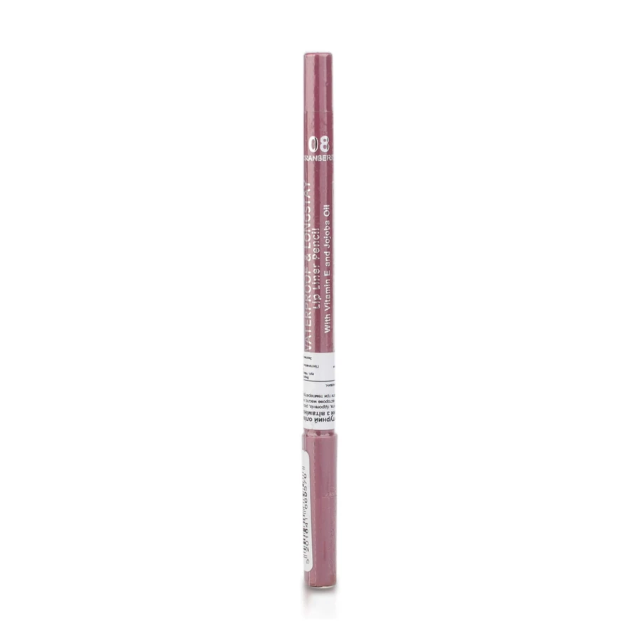 Водостійкий олівець для губ Seventeen Supersmooth Waterproof Lipliner, 08 Cranberry, 1.2 г: ціни та характеристики