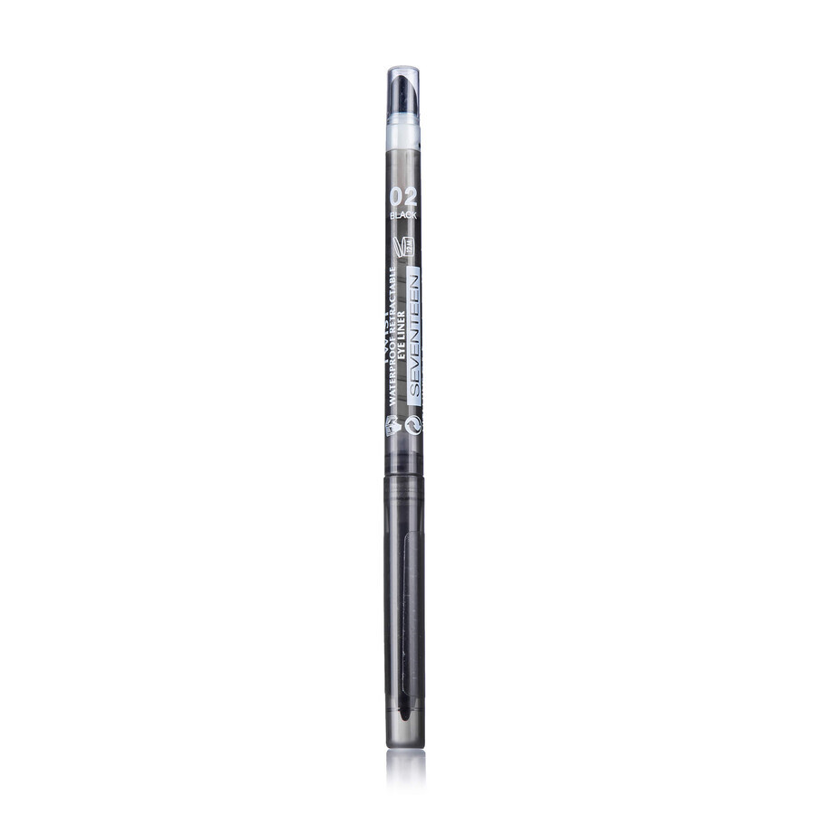 Олівець для очей механічний Seventeen Twist Mechanical Eyeliner with Smudger 02 Black, 0.28 г: ціни та характеристики