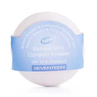 Пудра компактная Seventeen Natural Silky с зеркалом тон 07, 12 г