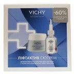 Набір Vichy Liftactiv Supreme: крем денний, 50 мл + сироватка з гіалуроновою кислотою, 30 мл: ціни та характеристики