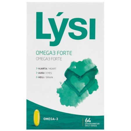 Омега-3  Lysi Forte капсули 1000 мг, №64		