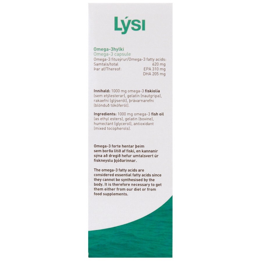 Омега-3  Lysi Forte капсули 1000 мг, №64		: ціни та характеристики