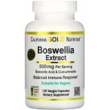 Экстракт босвеллии с куркумой, 250 мг, Boswellia Extract, Plus Turmeric Extract, California Gold Nutrition, 120 вегетарианских капсул