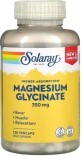 Магний Глицинат высокой усваиваемости, 350 мг, High Absorption Magnesium Glycinate, Solaray, 120 вегетарианских капсул