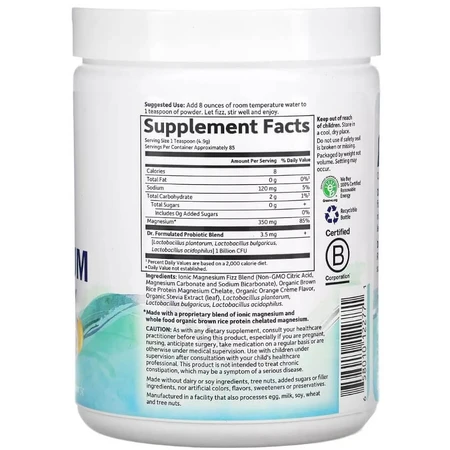 Магній Цільнохарчовий, смак апельсину, Whole Food Magnesium Powder, Garden of Life, 419,5 г: ціни та характеристики