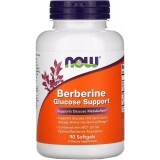 Берберин, Підтримка рівня глюкози, Berberine Glucose Support, Now Foods, 90 желатинових капсул