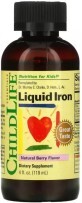 Жидкое железо для детей, вкус ягод, Liquid Iron, ChildLife, 118 мл