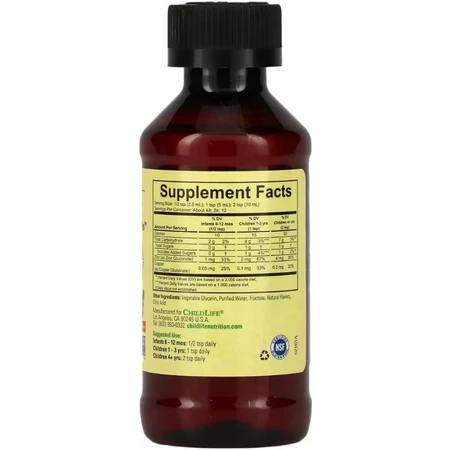 Жидкий цинк для детей, вкус манго и клубники, Zinc Plus, ChildLife, 118 мл: цены и характеристики