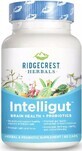 Комплекс для здоров&#39;я мозку з пробіотиком, Інтелігут, Intelligut, RidgeCrest Herbals, 60 капсул