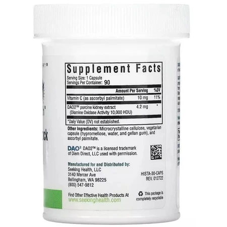Блокатор гистамина, Histamine Block, Seeking Health, 90 капсул: цены и характеристики