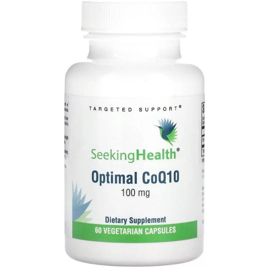 Коензим Q10, 100 мг, Optimal CoQ10, Seeking Health, 60 вегетаріанських капсул: ціни та характеристики