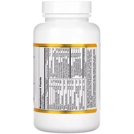 Мультивітаміни для вагітних, Prenatal MultiVitamin, California Gold Nutrition, 60 желатинових капсул: ціни та характеристики