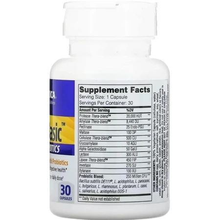 Ферменти з пробіотиками, Digest Basic + Probiotics, Enzymedica, 30 капсул: ціни та характеристики