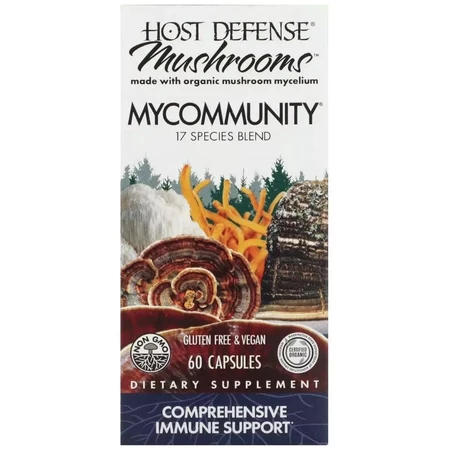 Поддержка иммунитета, комплекс из 17 грибов, Mushrooms, Comprehensive Immune Support, Fungi Perfecti, 60 капсул: цены и характеристики