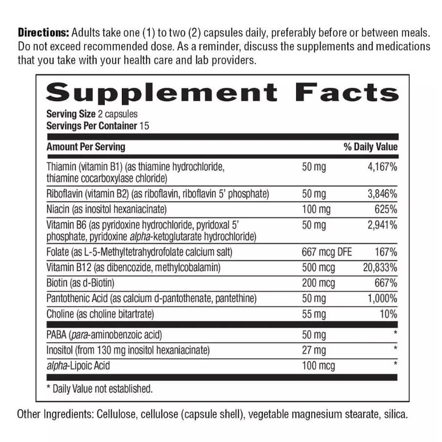 Коэнзим В-Комплекса, Coenzyme B-Complex, Country Life, 30 вегетарианских капсул: цены и характеристики