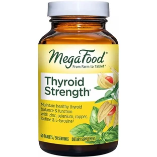 Сила щитовидної залози, Thyroid Strength, MegaFood, 60 таблеток