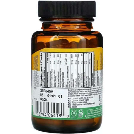 Коэнзим В-Комплекса, Coenzyme B-Complex, Country Life, 60 вегетарианских капсул: цены и характеристики