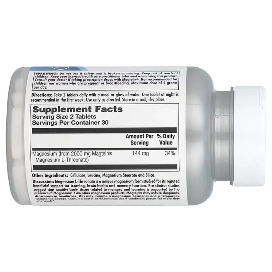 Магний L-Треонат, Think Magnesium L-Threonate, KAL, 60 таблеток: цены и характеристики