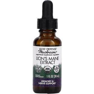 Ежовик гребенчатый, экстракт в каплях, Lion's Mane Extract, Fungi Perfecti, 30 мл