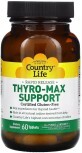 Поддержка Щитовидной Железы, Rapid Release Thyro-Max Support, Country Life, 60 таблеток