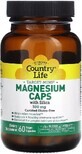 Магний с кремнием, 300 мг, Target-Mins, Magnesium Caps with Silica, Country Life, 60 вегетарианских капсул