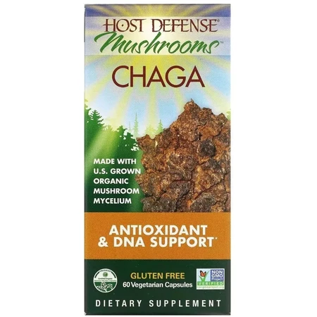 Чага, Chaga, Fungi Perfecti, 60 вегетаріанських капсул: ціни та характеристики