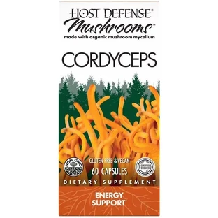 Грибы кордицепс, поддержка выработки энергии, Cordyceps, Fungi Perfecti, 60 вегетарианских капсул