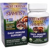 Ежедневная поддержка иммунитета, комплекс из 7 грибов, Stamets 7, Daily Immune Support, Fungi Perfecti, 30 вегетарианских капсул