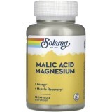 Яблочная кислота и магний, Malic Acid Magnesium, Solaray, 90 капсул