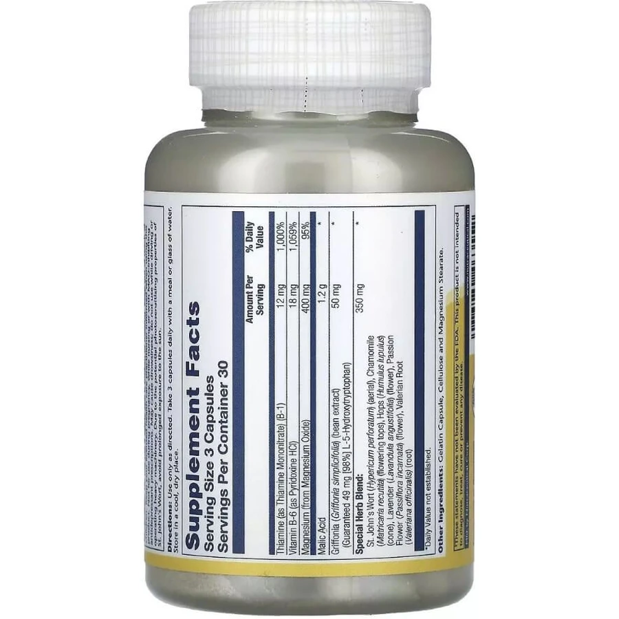 Яблочная кислота и магний, Malic Acid Magnesium, Solaray, 90 капсул: цены и характеристики