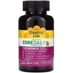 Мультивітаміни для жінок, Core Daily-1 Multivitamin for Women, Country Life, 60 таблеток: ціни та характеристики