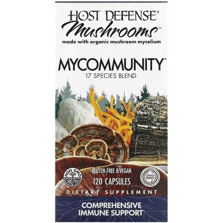 Підтримка імунітету, комплекс із 17 грибів, Mushrooms, Comprehensive Immune Support, Fungi Perfecti, 120 капсул: ціни та характеристики
