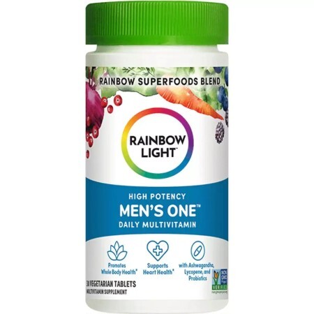 Мультивітаміни для чоловіків, Men's One, Rainbow Light, 30 таблеток