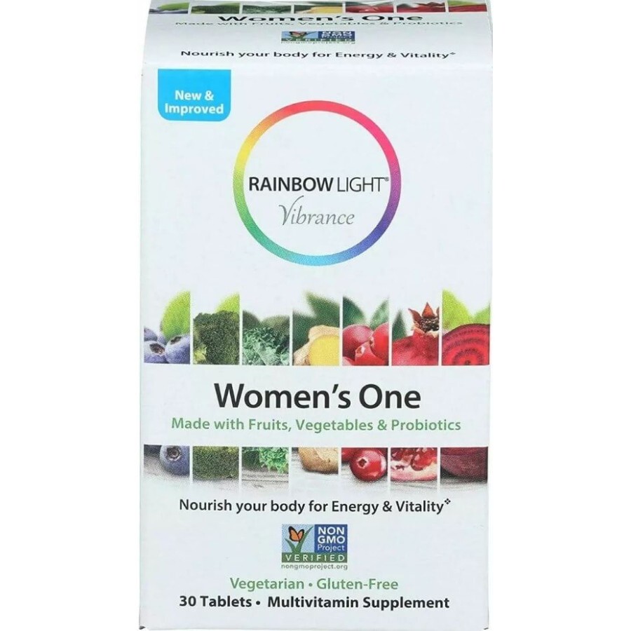 Поливитамины Для Женщин, Women's One Vibrance, Rainbow Light, 30 таблеток: цены и характеристики