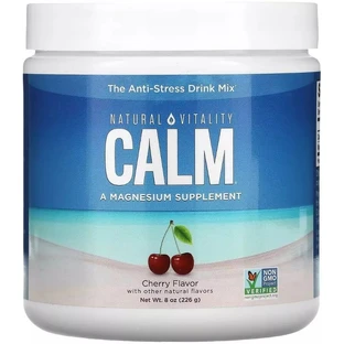Антистрессовый напиток, вкус вишни, CALM, Cherry, Natural Vitality, 226 гр