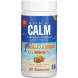 Магний для детей, вкус сладкий цитрус, CALM Kids Gummies, Natural Vitality, 60 жевательных конфет