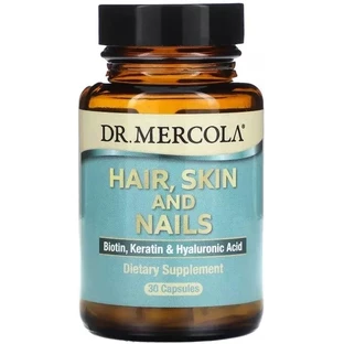 Здоровье волос, кожи и ногтей, Hair, Skin and Nails, Dr. Mercola, 30 капсул
