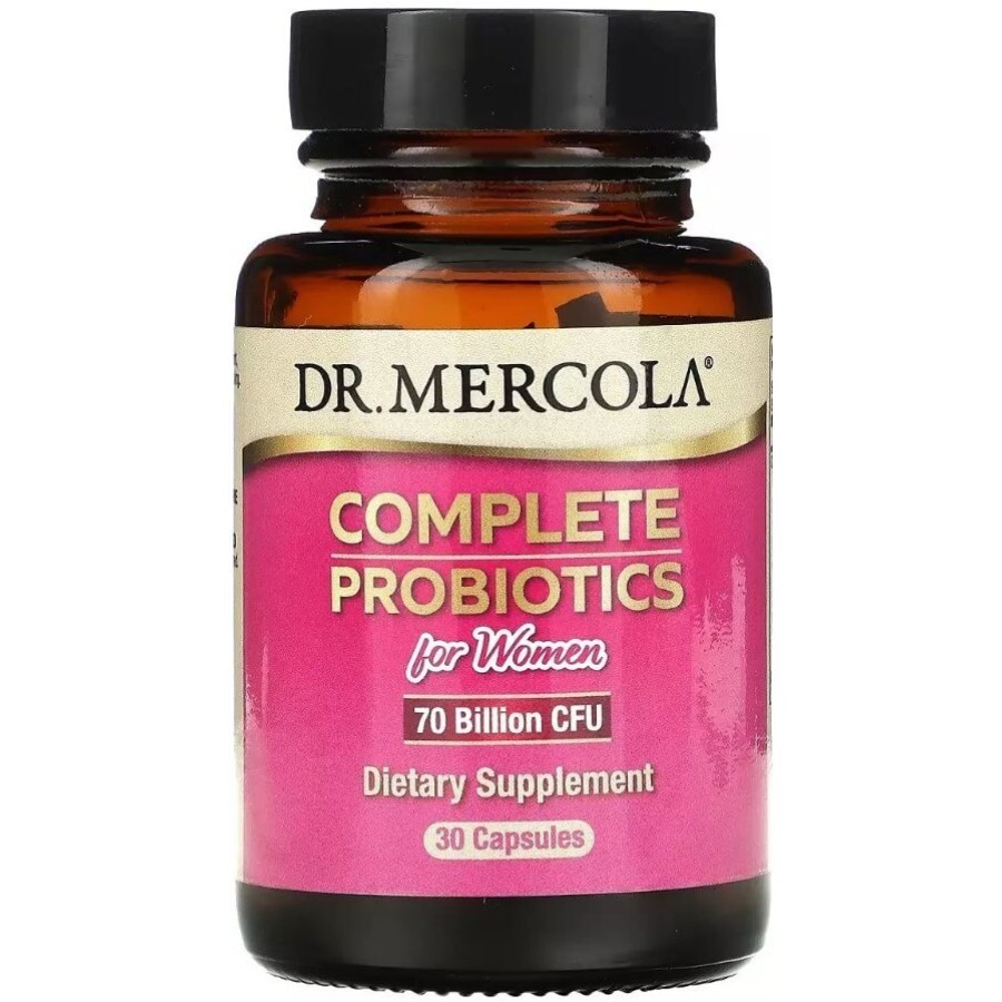 Полноценные пробиотики для женщин, 70 миллиардов КОЕ, Complete Probiotics for Women, 70 Billion CFU, Dr. Mercola, 30 капсул: цены и характеристики