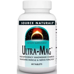 Ультра Магний и Витамин В6, Ultra-Mag, Source Naturals, 60 таблеток