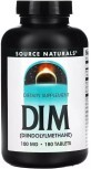 Дииндолилметан, 100 мг, DIM, Source Naturals, 180 таблеток