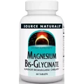 Магний Бисглицинат, Magnesium Bis-Glycinate, Source Naturals, 60 таблеток