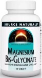 Магний Бисглицинат, Magnesium Bis-Glycinate, Source Naturals, 60 таблеток
