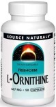 Орнитин, 667 мг, L-Ornithine, Source Naturals, 50 капсул