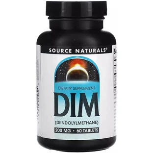 Дііндолілметан, 200 мг, DIM, Source Naturals, 60 таблеток