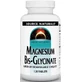 Магній Бісгліцинат, Magnesium Bis-Glycinate, Source Naturals, 120 таблеток